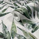 Papel pintado no tejido hojas naturaleza floral mate en verde