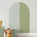 Wallsticker set of 2 half arches - mint and pistachio