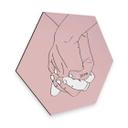 Hexagon Dibond Kubistika - Hand in Hand