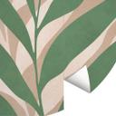 Tropiske grene i et blødt farvespil - Costa - Rund - vliesetapet/selvklæbende non-woven tapet