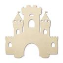 Decoración en madera álamo - castillo
