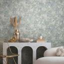 Papel pintado no tejido aspecto hormigón gráfico moderno en gris