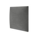 Polsterpaneel Mollis grau 30x30 cm