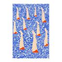 Póster de tela Nadador en la piscina - Ilustración - Jota de jai