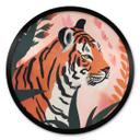 Póster Tigre en la jungla rosa - Treechild - Redondo