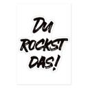 Spiegelsticker, Dekorativer Sticker DU ROCKST DAS! 
