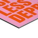 Billede Mere espresso mindre depresso - Fritsch – print på aluminium (Alu-Dibond)