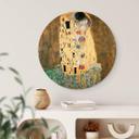 Tableau sur alu-Dibond rond Klimt - Le Baiser