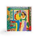 Træ dekoration blok Elskende - Inspireret af Matisse - Zamart
