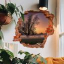 3D Wallsticker Cuadrado - Tågen