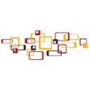 Wallsticker - Retro Rektangel Orange