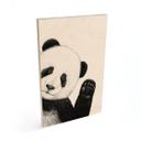 Cuadro de madera Panda ondulante - Korenkova