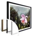 Póster Heade - Naturaleza muerta con orquídea y colibríes