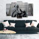 5 stykke lærredstryk, Banksy lærredstryk Street Art