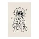 Póster de tela Gato relajado con gafas de corazón - Royle
