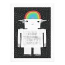 Plakat til børn - Regnbuerobot Sleep Laugh Create - Treechild