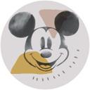 Selvklæbende non-woven tapet - Mickey Abstract - 125 x 125 cm