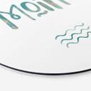 Tableau sur alu-Dibond rond Moin - Salutations nord-allemandes