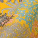 Papel pintado Jungla amarillo, negro - papel pintado tejido-no tejido hojas plantas diseño moderno papel pintado