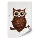 Zelfklevende Poster - Coffee Owl