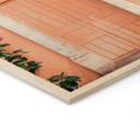 Cuadro de madera Fachada color melocotón en Sudamérica - Hugonnard
