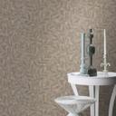 Bladtapet, non-woven tapet Factory V brun