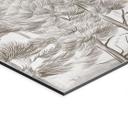 Wanddecoratie bos met boslandschap in beige - Ms Tiff - Alu-Dibond