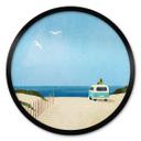 Póster Van Life - Vacaciones junto al mar - Rivers - Redondo