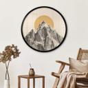 Póster Sol detrás de montaña - Bodart - Redondo