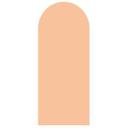 Wallsticker Rund bue ferskenfarvet