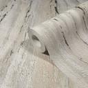 Non-woven tapet med skinnende, grov struktur i beige gipslook