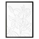 Póster 1X Studio - Line Art Floral - Flores Minimalistas