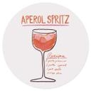 Wallsticker køkken - Fritsch - Aperol Spritz - Rund