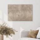 Houten Wanddecoratie bos - Herten in het nevelwoud - Ms Tiff