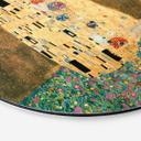 Tableau sur alu-Dibond rond Klimt - Le Baiser