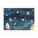 Plakat Rumeventyr med astronauter - Oliver Robins