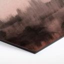 Hexagone - Alu-Dibond effet cuivré Nouveauprints - Coups de pinceau d'aquarelle (noir)