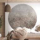 Fotobehang pampagras en grassen in beige - Ms Tiff - rond - zelfklevend / vlies