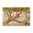 Cuadro de madera Loske - Clever monkeys