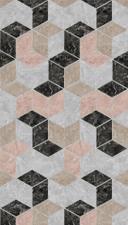 grafisk tapet gråbeige - non-woven tapet kunst Livingwalls - mat og glat