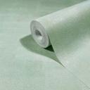 Papel pintado no tejido aspecto escayola, aspecto hormigón liso geométrico mate en verde
