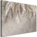 Canvasbillede, Palme blade beton 3D