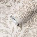 A.S. Création non-woven tapet BOS - blomstret tapet creme, guld, beige