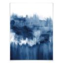 Póster Nouveauprints - Acuarela Pinceladas (azul)