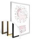Póster Kvilis - Love you - Unicornio enamorado de la felicidad