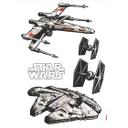 Wallsticker - Star Wars rumskibe