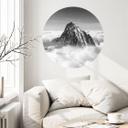 Wall Sticker Bjergtop over de hvide skyer