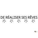 Sticker mural - La meilleure façon de rêver est de se réveiller (2 couleurs)