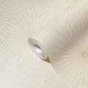 Papel pintado no tejido beige círculos diseño crema papel pintado salón
