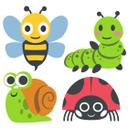 Muursticker Emoji Insecten